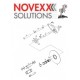 Пластиковая отжимающая кнопка Novexx Solutions ALS20x, A7454